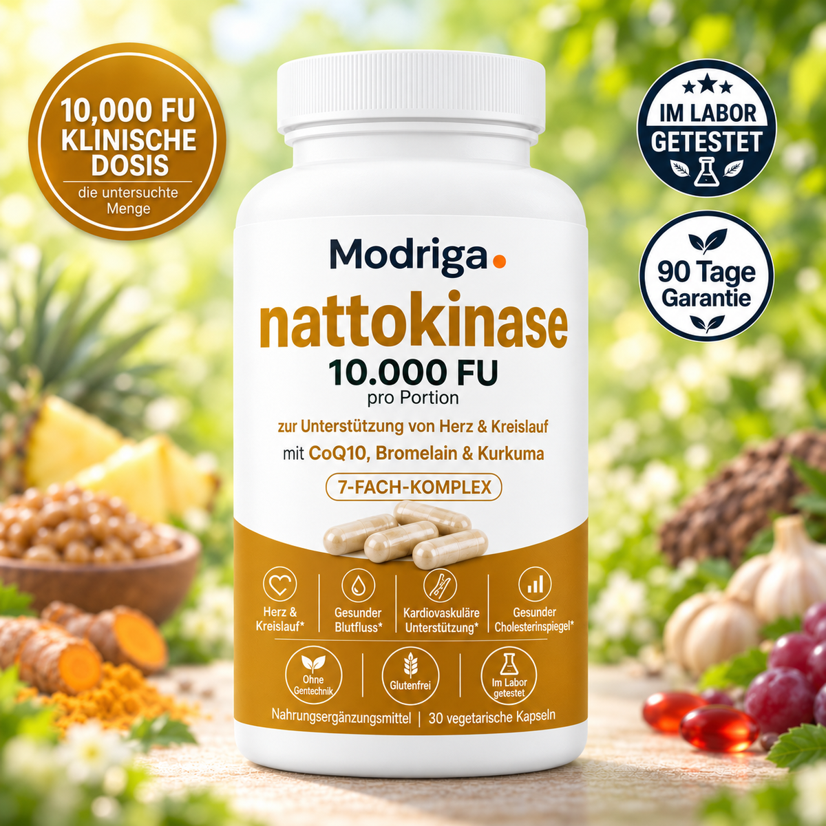 Hochdosierte Nattokinase 10.000 FU – Unterstützung für den Kreislauf