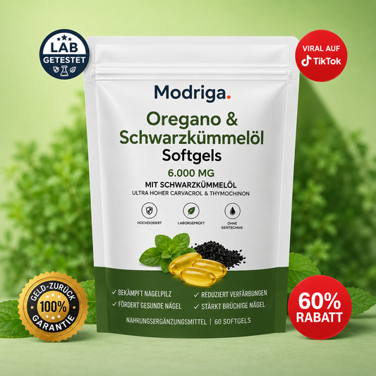 MODRIGA Oregano- & Schwarzkümmelöl – Gegen Nagelpilz