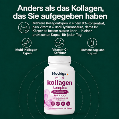 MODRIGA Multi-Kollagen-Komplex zur Unterstützung bei Cellulite