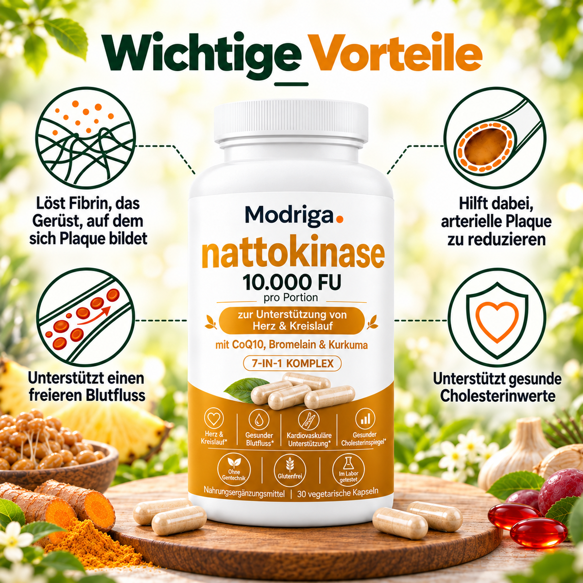 Hochdosierte Nattokinase 10.000 FU – Unterstützung für den Kreislauf