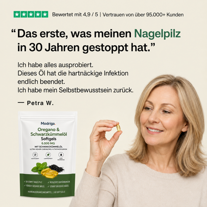 MODRIGA Oregano- & Schwarzkümmelöl – Gegen Nagelpilz